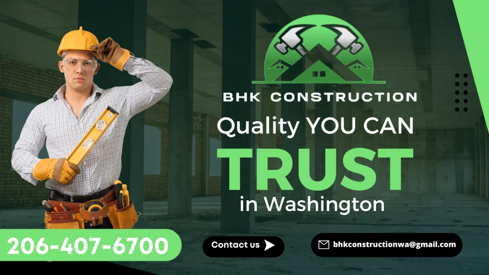 BHK Construction LLC Business Card BHK Construction LLC Business Card